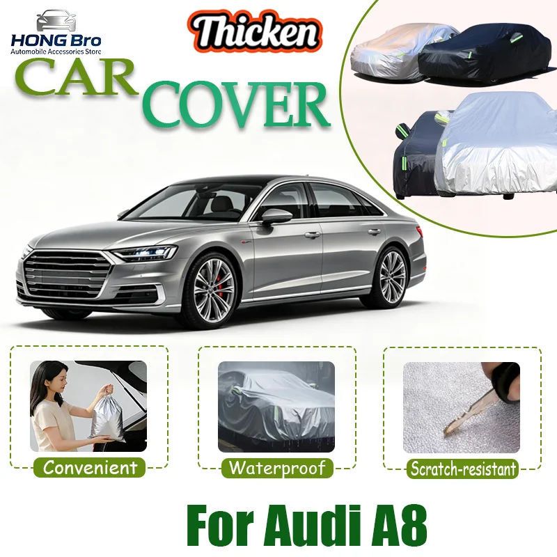 For Audi A8 Car Cover Anti-UV, Rain Snow Dust Frost Resistant, Outdoor Sun Shade, Car Cover Protection
For Audi A8 Car Cover Anti-UV, Rain Snow Dust Frost Resistant, Outdoor Sun Shade, Car Cover Protection