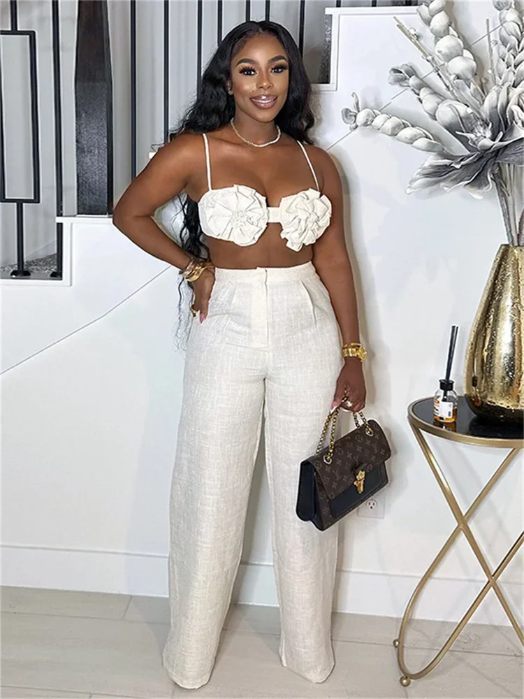 Отпускной пляжный стиль, комплект из 2 предметов, женский бюстгальтер с рюшами и цветочным принтом, топы + прямые брюки на талии на пуговицах, модные сексуальные трендовые наряды
Отпускной пляжный стиль, комплект из 2 предметов, женский бюстгальтер с рюшами и цветочным принтом, топы + прямые брюки на талии на пуговицах, модные сексуальные трендовые наряды