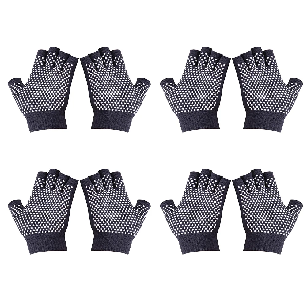 4Pairs Fingerless Yoga Gloves Anti-Slip Cotton Half Finger Non-Slip Knitted Gloves for Fitness Workout Exercise
4Pairs Fingerless Yoga Gloves Anti-Slip Cotton Half Finger Non-Slip Knitted Gloves for Fitness Workout Exercise