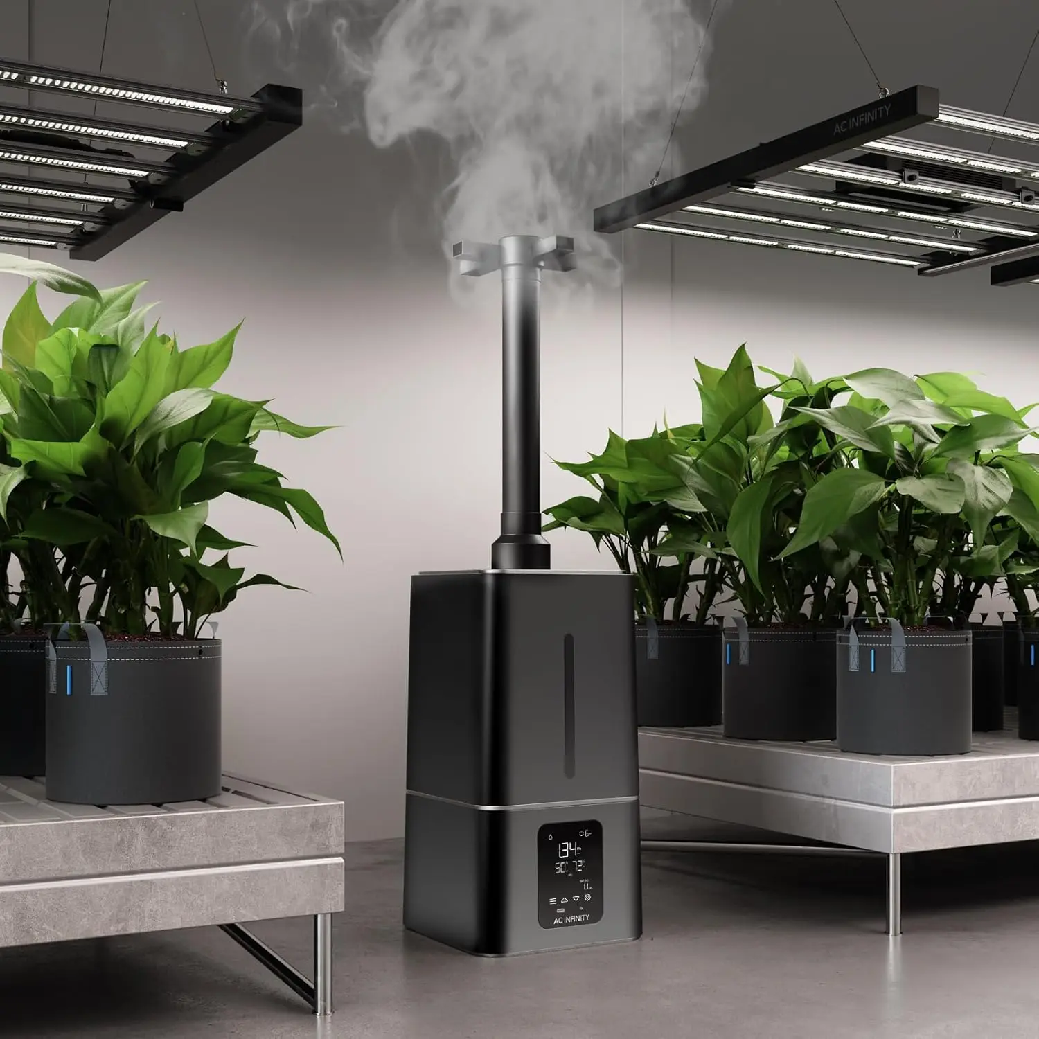CLOUDFORGE T7, Plant Humidifier 15L with VPD Humidity Controls, 10-Level Precision Vaporizer, Extendable Hose, Targeting Pipe
CLOUDFORGE T7, Plant Humidifier 15L with VPD Humidity Controls, 10-Level Precision Vaporizer, Extendable Hose, Targeting Pipe