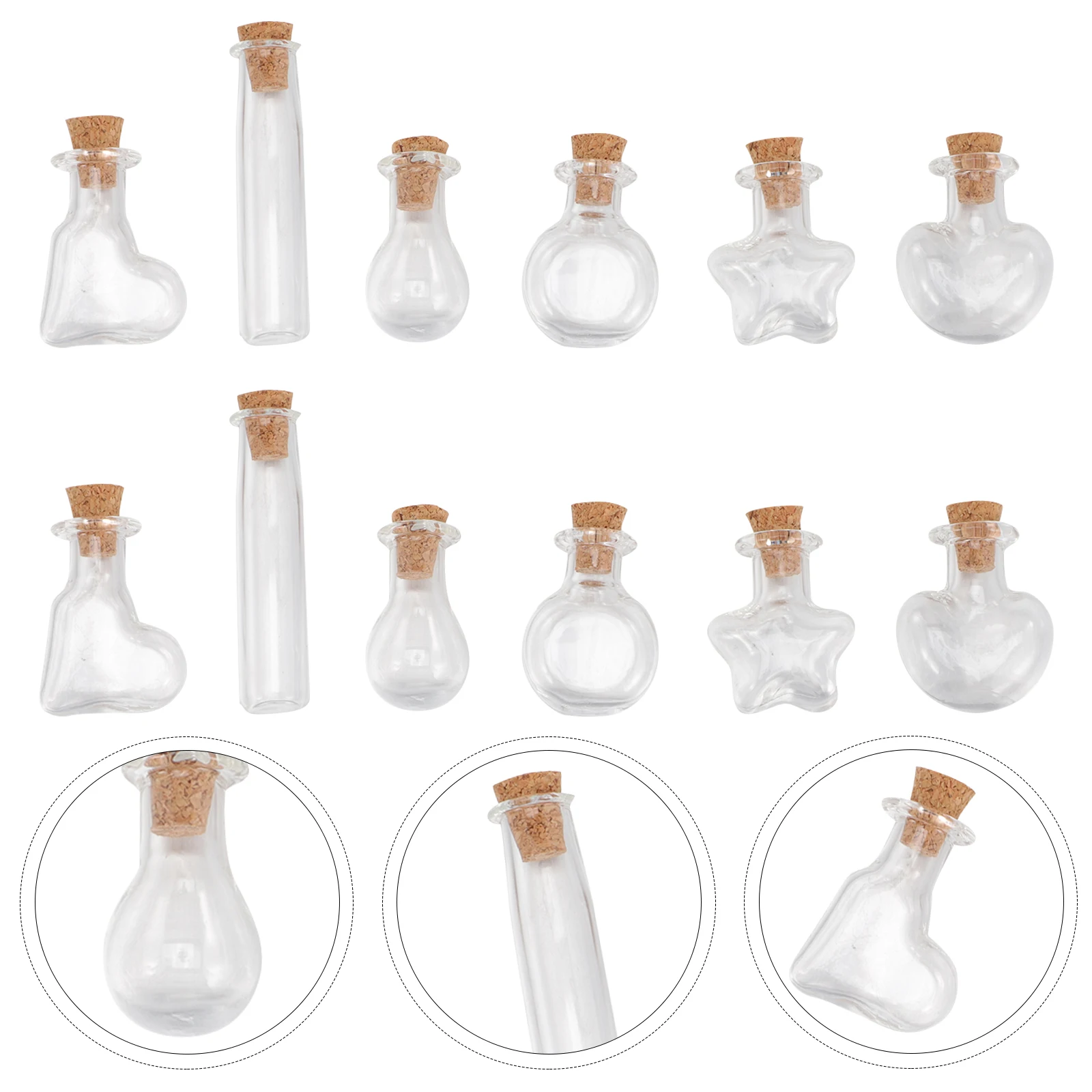 60pcs Wishing Tiny Glass Jars Glass Jar With Cork Clear Storage Decorative Party Craft DIY Cork Stoppers Vase Home Decor
60pcs Wishing Tiny Glass Jars Glass Jar With Cork Clear Storage Decorative Party Craft DIY Cork Stoppers Vase Home Decor