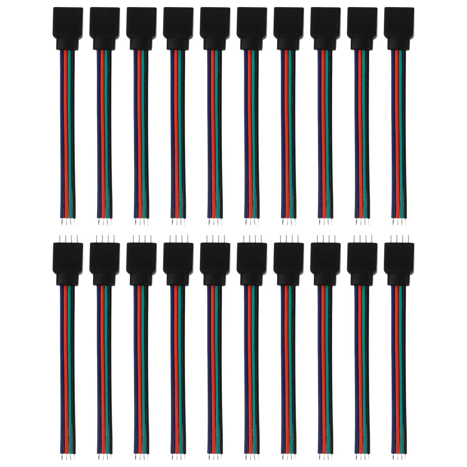 40pcs LED Strip Connector RGB Adapters Solderless Plug Play Cable Jumper Wire ABS Easy Install No Tools Required LED Light
40pcs LED Strip Connector RGB Adapters Solderless Plug Play Cable Jumper Wire ABS Easy Install No Tools Required LED Light