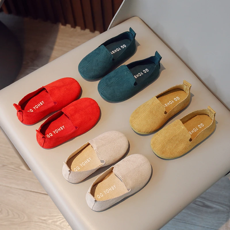 Children's Flat Shoes New Candy Color Simple Casual Shoes Loafers Slip-on Flats Lightweight Boys Girls Leather Shoes 22-33
Children's Flat Shoes New Candy Color Simple Casual Shoes Loafers Slip-on Flats Lightweight Boys Girls Leather Shoes 22-33