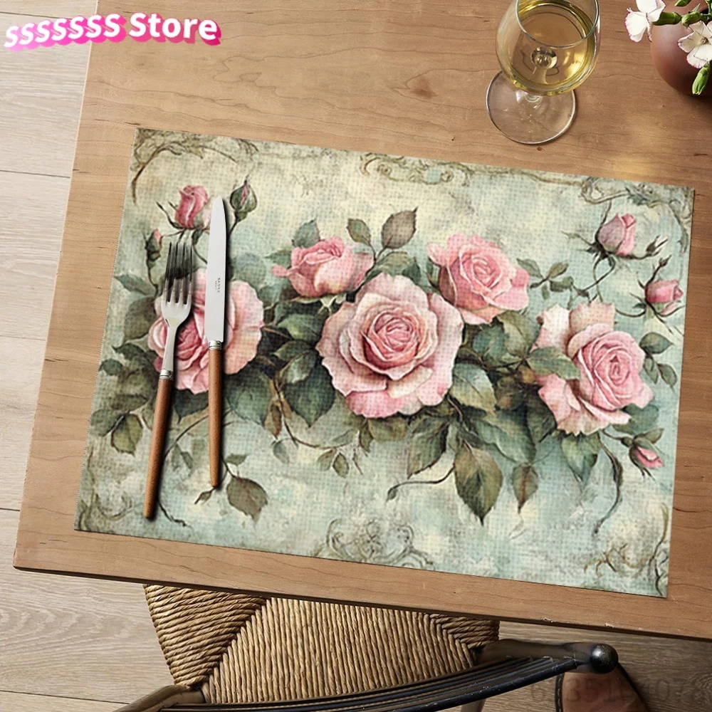 Floral Design Placemats Available in Sets 1, 4, Or 6, Ideal for Protecting Surfaces from Heat, Perfect for Home Decor, Festive
Floral Design Placemats Available in Sets 1, 4, Or 6, Ideal for Protecting Surfaces from Heat, Perfect for Home Decor, Festive