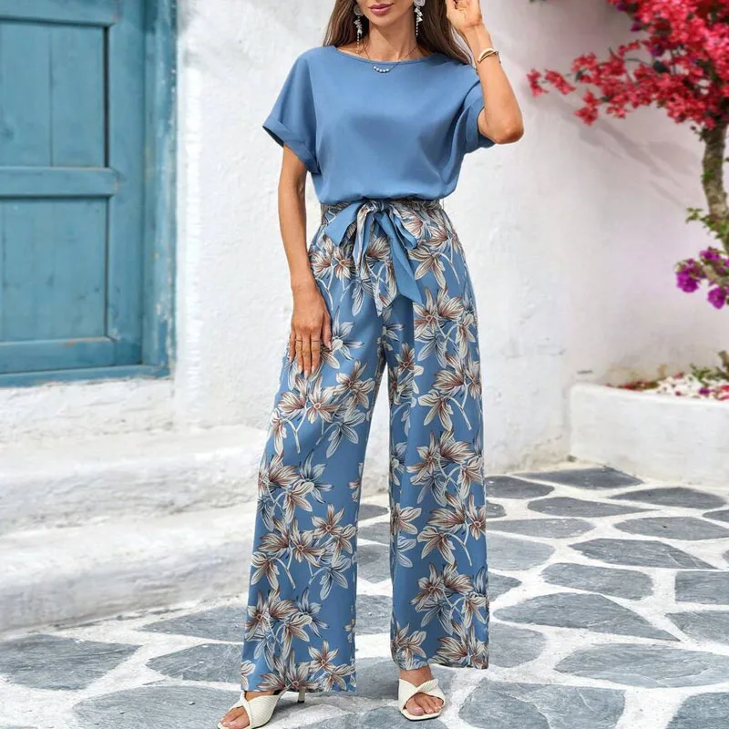 Jumpsuits for Women New Summer Short Sleeve Short Sleeve O-Neck Lace-up Print Patchwork Women Jumpsuit Pantalones De Mujer Q5320
Jumpsuits for Women New Summer Short Sleeve Short Sleeve O-Neck Lace-up Print Patchwork Women Jumpsuit Pantalones De Mujer Q5320