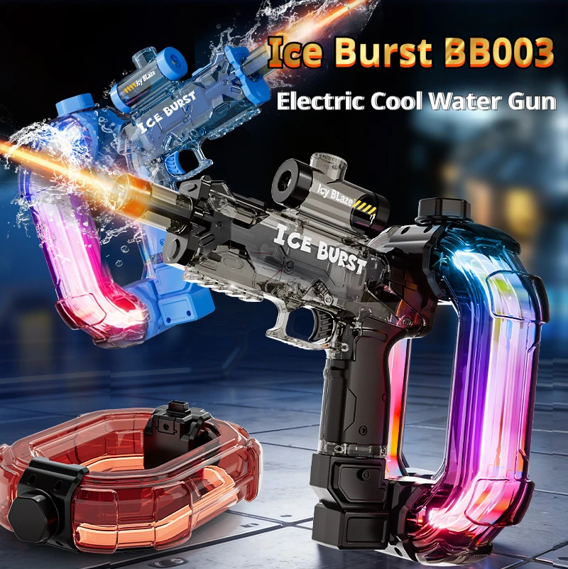 New Electric Water Gun Cool Toy Automatic Water Squirt Gun with Colorful Lights and Sound Summer Shooting Games Outdoor Toy
New Electric Water Gun Cool Toy Automatic Water Squirt Gun with Colorful Lights and Sound Summer Shooting Games Outdoor Toy