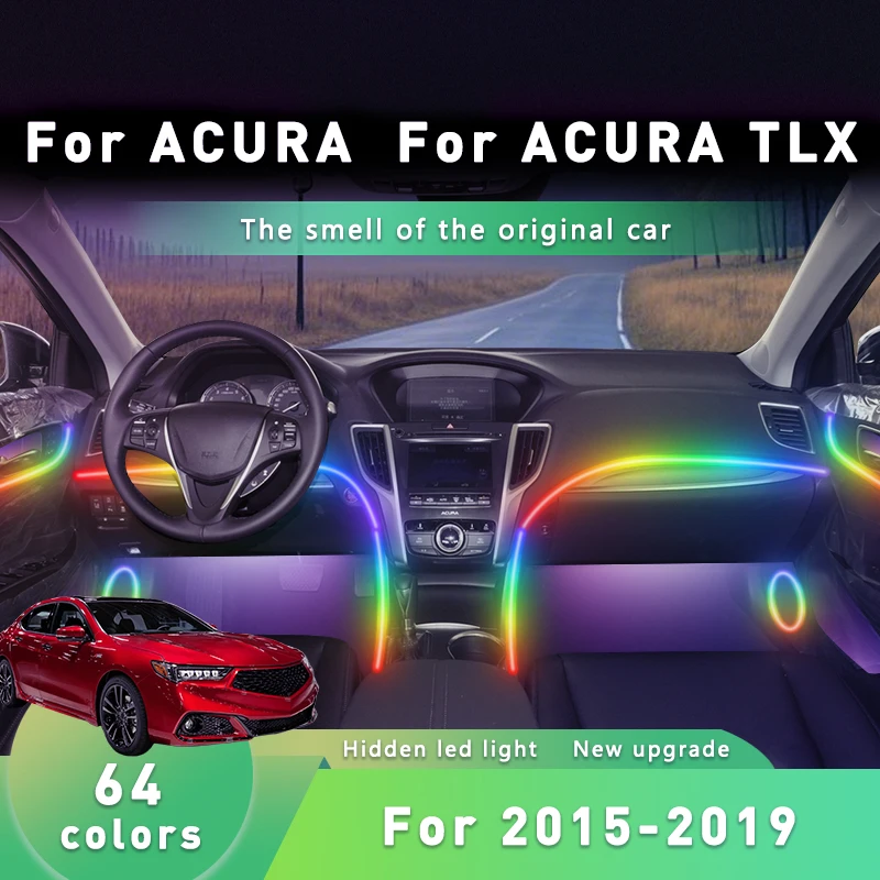 Для ACURA TLX Для 2015-2019 Синхронизация музыки Динамические атмосферные огни Многоцветная автомобильная светодиодная лента с управлением через приложение Простота установки
Для ACURA TLX Для 2015-2019 Синхронизация музыки Динамические атмосферные огни Многоцветная автомобильная светодиодная лента с управлением через приложение Простота установки