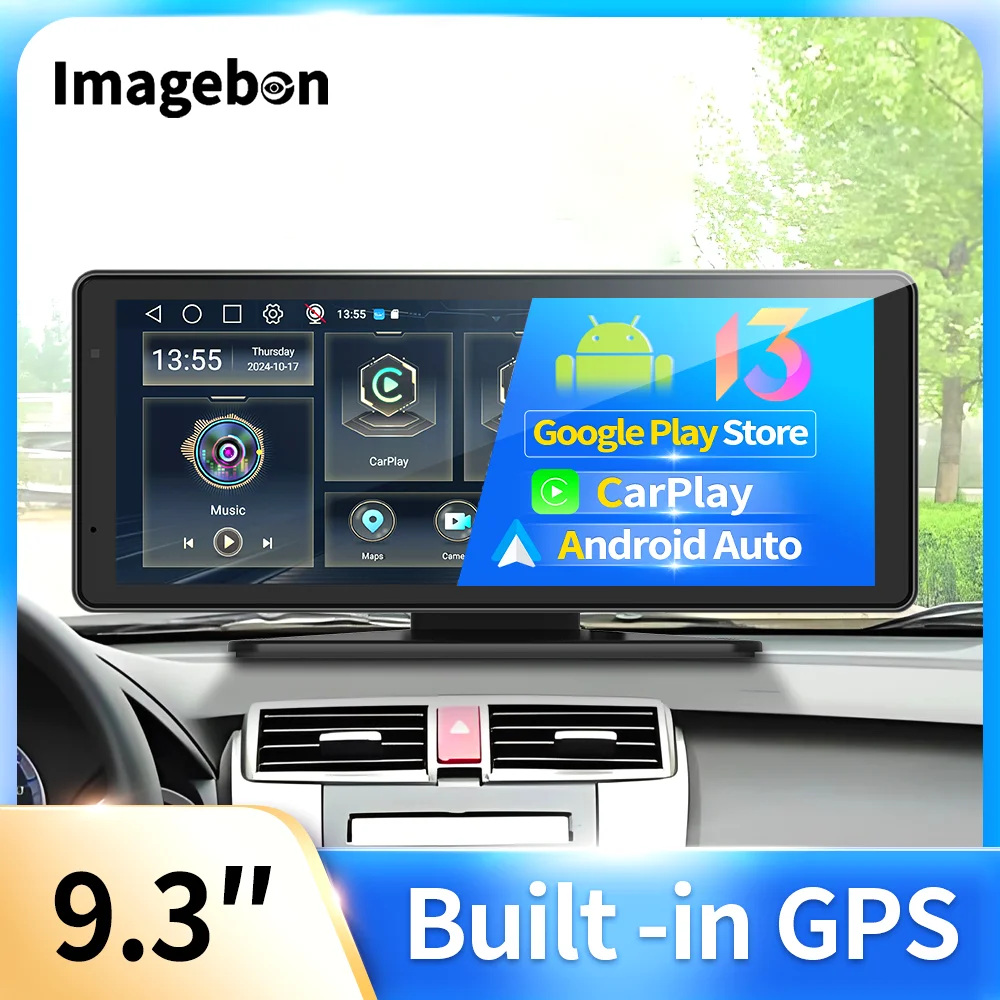 Imagebon 9,3-дюймовая автомобильная стереосистема Android 13, беспроводная CarPlay и Android, авто видеорегистратор, Wi-Fi, GPS-навигация, зеркало заднего вида, камера заднего вида
Imagebon 9,3-дюймовая автомобильная стереосистема Android 13, беспроводная CarPlay и Android, авто видеорегистратор, Wi-Fi, GPS-навигация, зеркало заднего вида, камера заднего вида