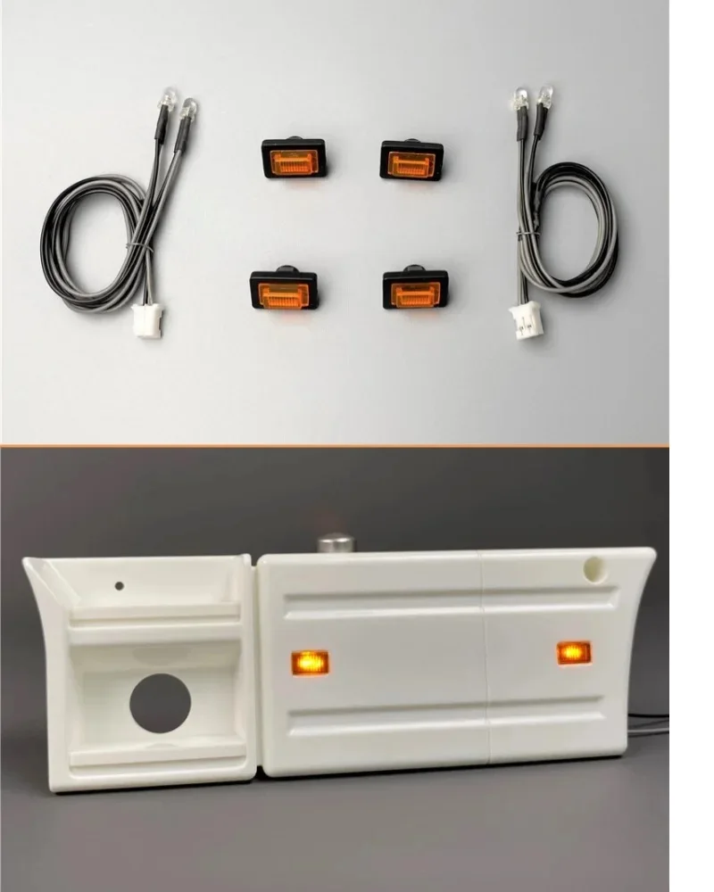 2pcs LED Side Skirt Lights Side Lamp Parts for 1/14 Tamiya RC Truck Tipper For SCANIA R730 R470 R620 Upgrade Accessories
2pcs LED Side Skirt Lights Side Lamp Parts for 1/14 Tamiya RC Truck Tipper For SCANIA R730 R470 R620 Upgrade Accessories