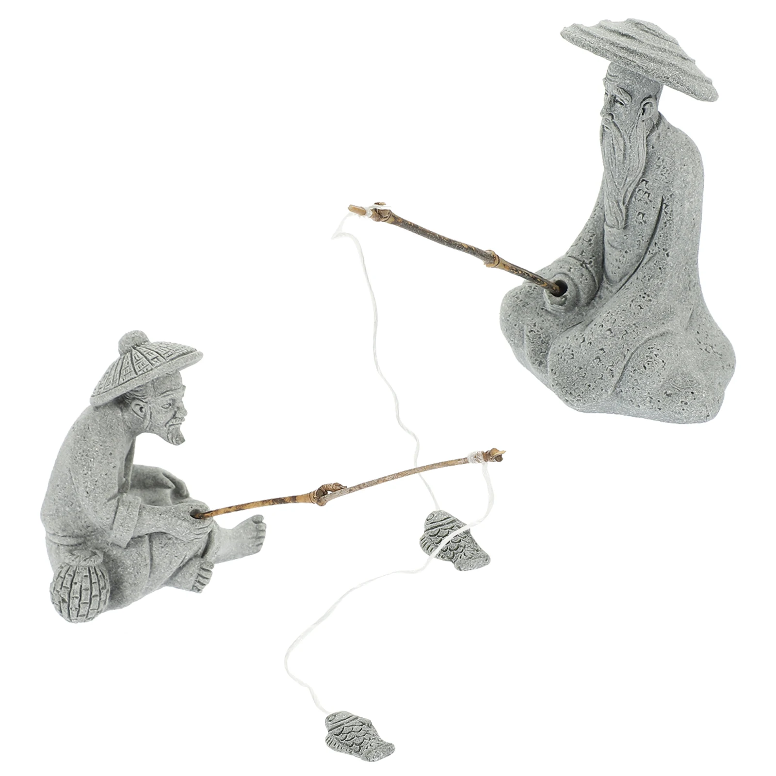 Fishing Clay Figure Mini Statues for Aquarium Garden Decor Pond Adornment Sandstone Fisherman Sculpture Lightweight Durable
Fishing Clay Figure Mini Statues for Aquarium Garden Decor Pond Adornment Sandstone Fisherman Sculpture Lightweight Durable