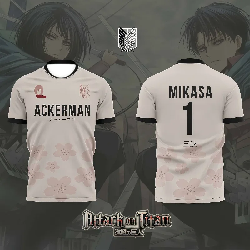 Attack on Titan Cartoon Anime Movie T-shirt Men's and Women's Sports Leisure Children's Adult Fashion 3D Printing
Attack on Titan Cartoon Anime Movie T-shirt Men's and Women's Sports Leisure Children's Adult Fashion 3D Printing