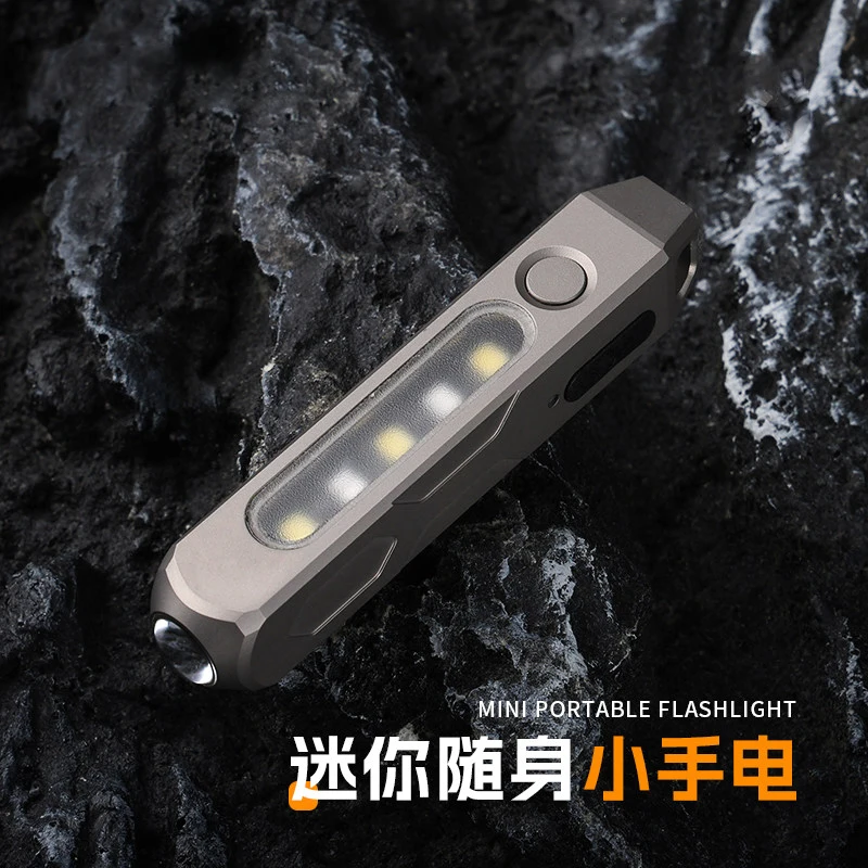 EDC Titanium Alloy Mini Torch LED Flashlight Torch Pocket Light Outdoor Camping Light Tpye-C Charge
EDC Titanium Alloy Mini Torch LED Flashlight Torch Pocket Light Outdoor Camping Light Tpye-C Charge