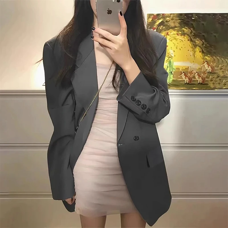 Grey Women's Suit Jacket Spring and Autumn 2024 New High-end Sense Design Sense Niche Blazer Office Lady Summer Thin Suit Top
Grey Women's Suit Jacket Spring and Autumn 2024 New High-end Sense Design Sense Niche Blazer Office Lady Summer Thin Suit Top
