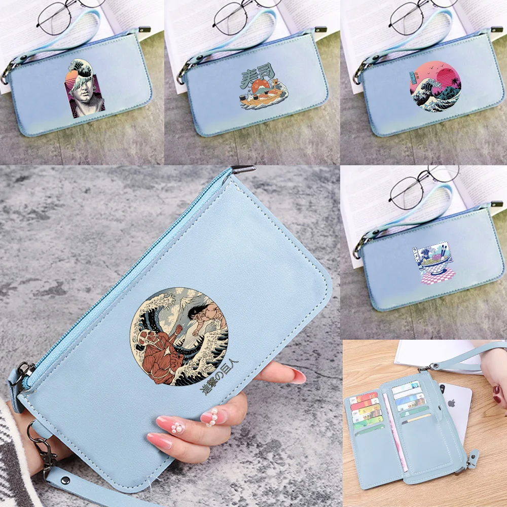 Moneybag Simple and Durable Big Capacity Wave Printing Series New High-quality Pocketbook Bank Card Storage Credit Case Bag
Moneybag Simple and Durable Big Capacity Wave Printing Series New High-quality Pocketbook Bank Card Storage Credit Case Bag