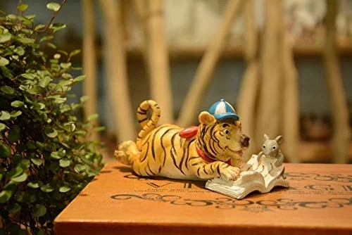 Mini Tiger and Rat Reading Book Statue Figurine Ornament Fairy Garden Decor Bookshelf Flowerpot Collection
Mini Tiger and Rat Reading Book Statue Figurine Ornament Fairy Garden Decor Bookshelf Flowerpot Collection
