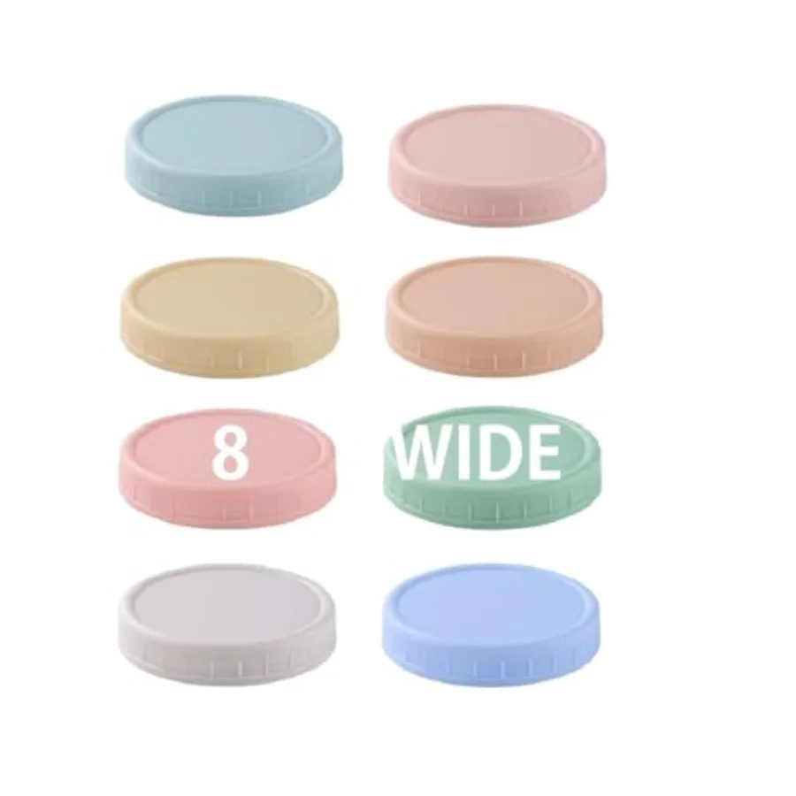 8 Pack Wide Mouth Mason Jar Lids for Ball Kerr Jars and More Colored Plastic Reusable Canning Tops with Silicone Rings Food Gra
8 Pack Wide Mouth Mason Jar Lids for Ball Kerr Jars and More Colored Plastic Reusable Canning Tops with Silicone Rings Food Gra
