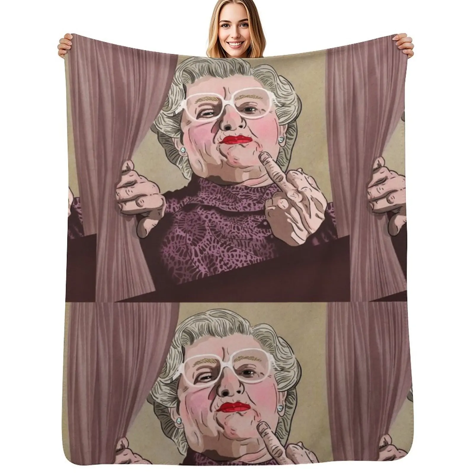 Mrs Doubtfire middle finger - Illustration - Robin Williams - Film Throw Blanket manga Loose Sofa Quilt Blankets
Mrs Doubtfire middle finger - Illustration - Robin Williams - Film Throw Blanket manga Loose Sofa Quilt Blankets