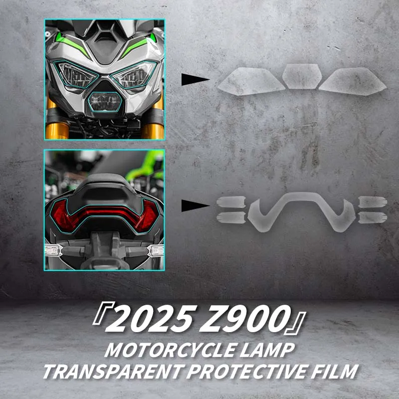 For KAWASAKI Z900 2025 Motorcycle Lamp Accessories Transparent Protective Film Bike Headlight And Taillight Refit Stickers Decal
For KAWASAKI Z900 2025 Motorcycle Lamp Accessories Transparent Protective Film Bike Headlight And Taillight Refit Stickers Decal