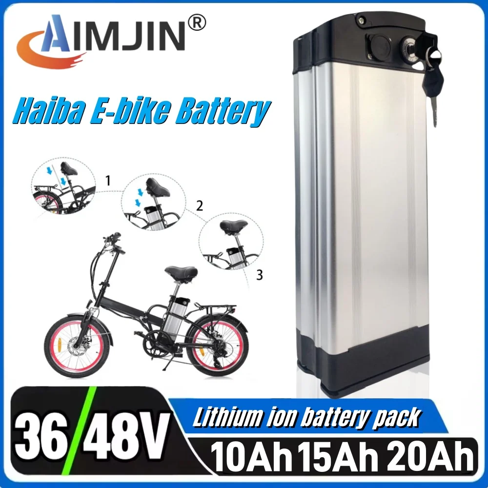 Haiba, Battery Pack 36V 48V 10Ah/15Ah/20Ah, 1000W, 18650, High Power with BMS Aluminum Case Anti-theft Lock HAIBA Bicycle batter
Haiba, Battery Pack 36V 48V 10Ah/15Ah/20Ah, 1000W, 18650, High Power with BMS Aluminum Case Anti-theft Lock HAIBA Bicycle batter