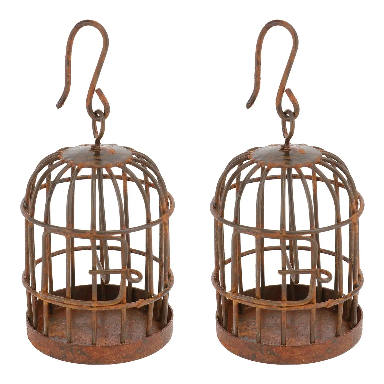 2pcs Iron Birdcage Ornaments Rust Effect Miniature Birdcage Garden Decoration Plant Pot Hanging Decor Micro
2pcs Iron Birdcage Ornaments Rust Effect Miniature Birdcage Garden Decoration Plant Pot Hanging Decor Micro