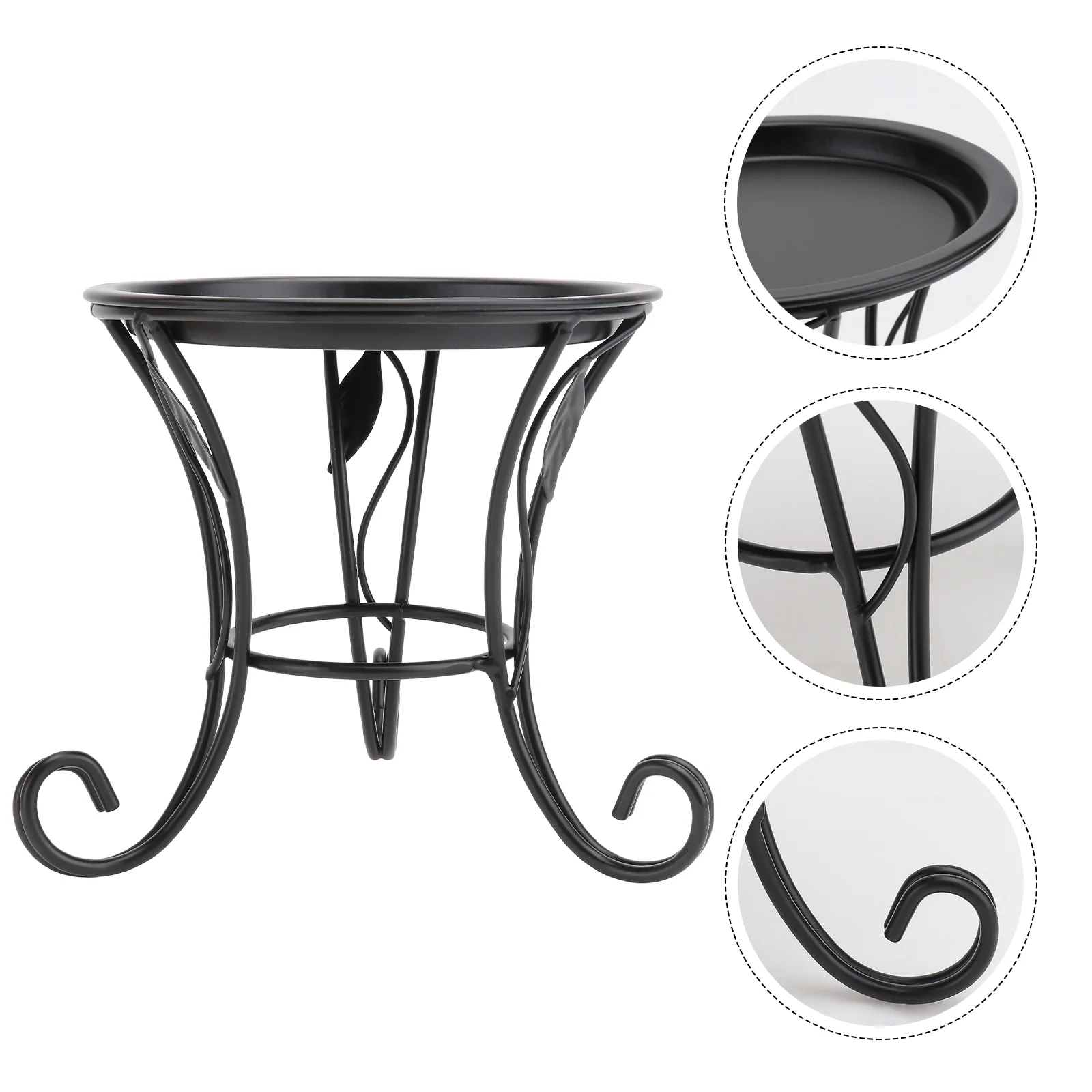 Iron Metal Mini Small Flower Plants Pot Stand for Balcony Desk (Black) plant stand plant stands indoor
Iron Metal Mini Small Flower Plants Pot Stand for Balcony Desk (Black) plant stand plant stands indoor