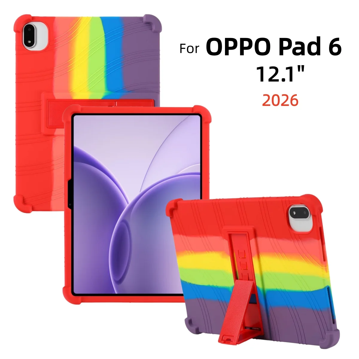 Kids Safe Cover for OPPO PAD 6 2026 12.1" Tablet Case Soft Silicon Back Shell with Kickstand Shockproof for OPPO Pad 6
Kids Safe Cover for OPPO PAD 6 2026 12.1" Tablet Case Soft Silicon Back Shell with Kickstand Shockproof for OPPO Pad 6