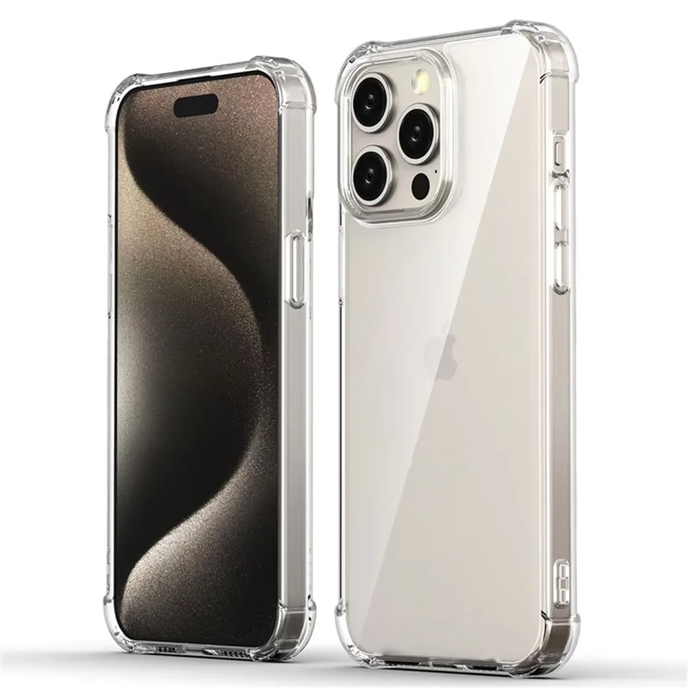 Thick Shockproof Silicone Clear Phone Case For iPhone 16 Pro For iPhone 16 Plus Max Transparent Soft Cover
Thick Shockproof Silicone Clear Phone Case For iPhone 16 Pro For iPhone 16 Plus Max Transparent Soft Cover