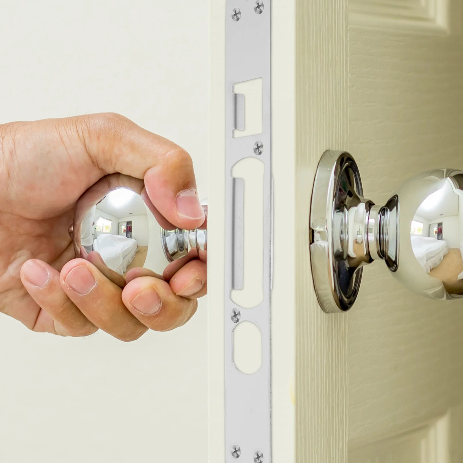 2pcs Anti theft Lock Body Stainless Steel Strike Plate for Exterior Doors Metal Door Plate Front Door Reinforcement Security
2pcs Anti theft Lock Body Stainless Steel Strike Plate for Exterior Doors Metal Door Plate Front Door Reinforcement Security