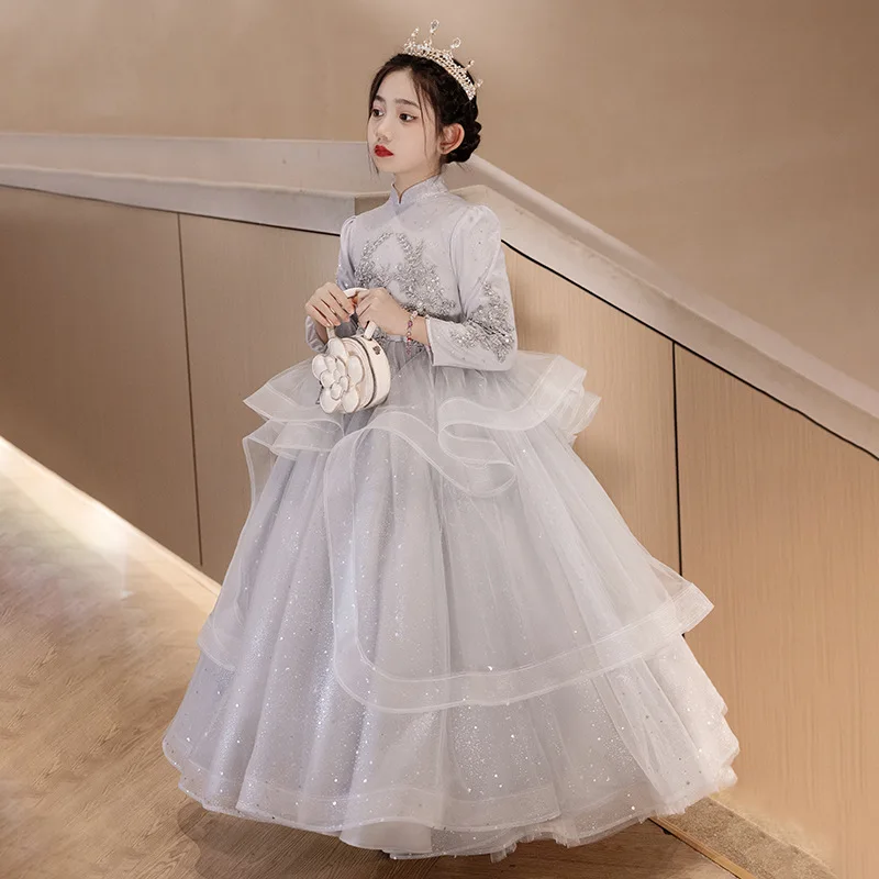 Girls' Dress Luxury Niche High-End Host Birthday Princess Dress Children's Piano Performance Costume Spring Season
Girls' Dress Luxury Niche High-End Host Birthday Princess Dress Children's Piano Performance Costume Spring Season