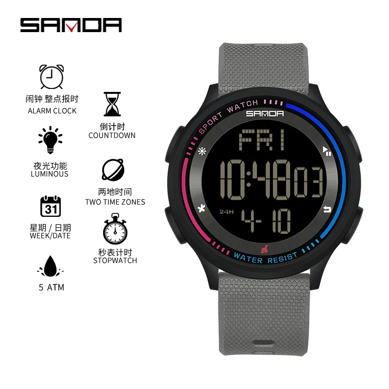 Sanda 6158 цифровые подростковые студенческие женские ручные часы модные водонепроницаемые спортивные часы на открытом воздухе наручные мужские часы
Sanda 6158 цифровые подростковые студенческие женские ручные часы модные водонепроницаемые спортивные часы на открытом воздухе наручные мужские часы