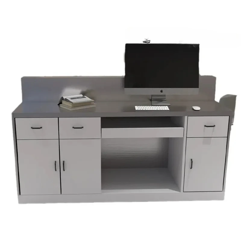 Stainless steel checkout page clothing store simple modern company front desk store small
Stainless steel checkout page clothing store simple modern company front desk store small