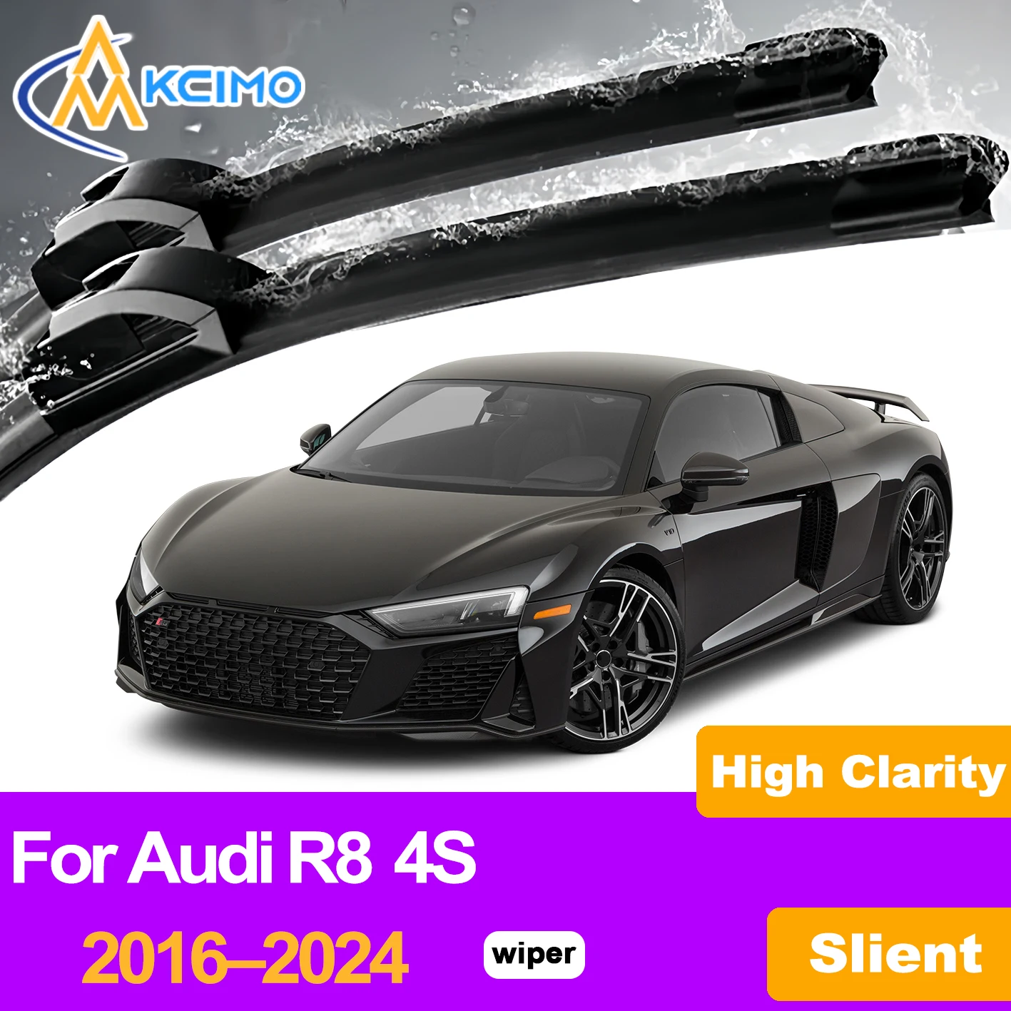 KCIMO 2PCS Front Windshield Wiper Blades For Audi R8 4S 2016–2024, High Quality Superior Wiping Car Accessories
KCIMO 2PCS Front Windshield Wiper Blades For Audi R8 4S 2016–2024, High Quality Superior Wiping Car Accessories