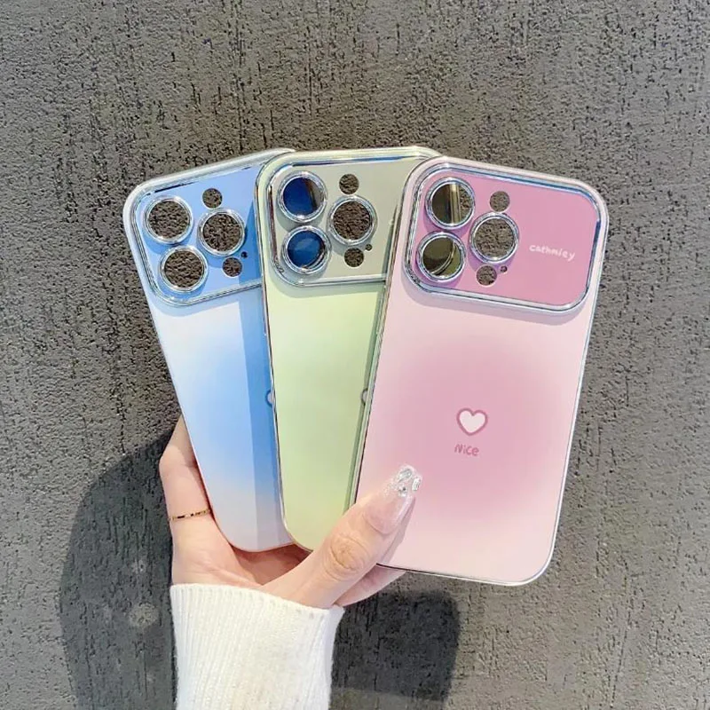Cute Gradient Heart Phone Case WithCamera Protection Shockproof Soft Touch Cover for IPhone17 16 15 14 13Pro Max Girls Aesthetic
Cute Gradient Heart Phone Case WithCamera Protection Shockproof Soft Touch Cover for IPhone17 16 15 14 13Pro Max Girls Aesthetic