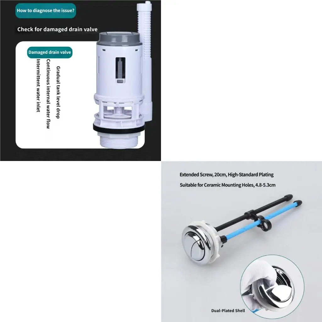 High Efficiency Toilet Repair 3Inch Double Flush Valves & Fill Valves
High Efficiency Toilet Repair 3Inch Double Flush Valves & Fill Valves
