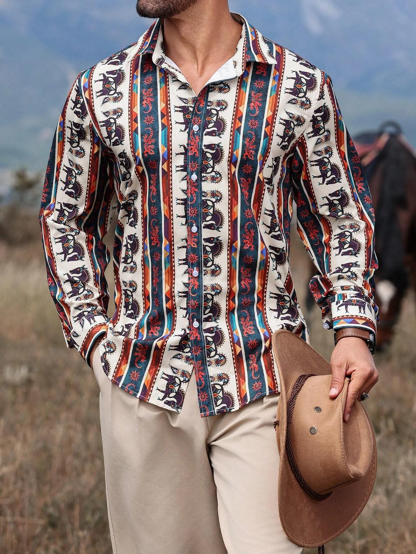 New Men's Shirt 3D Denim Retro Stripe Print Clothes Fashion Button Lapel Street Trend Men's Hawaiian Long Sleeve Shirt
New Men's Shirt 3D Denim Retro Stripe Print Clothes Fashion Button Lapel Street Trend Men's Hawaiian Long Sleeve Shirt