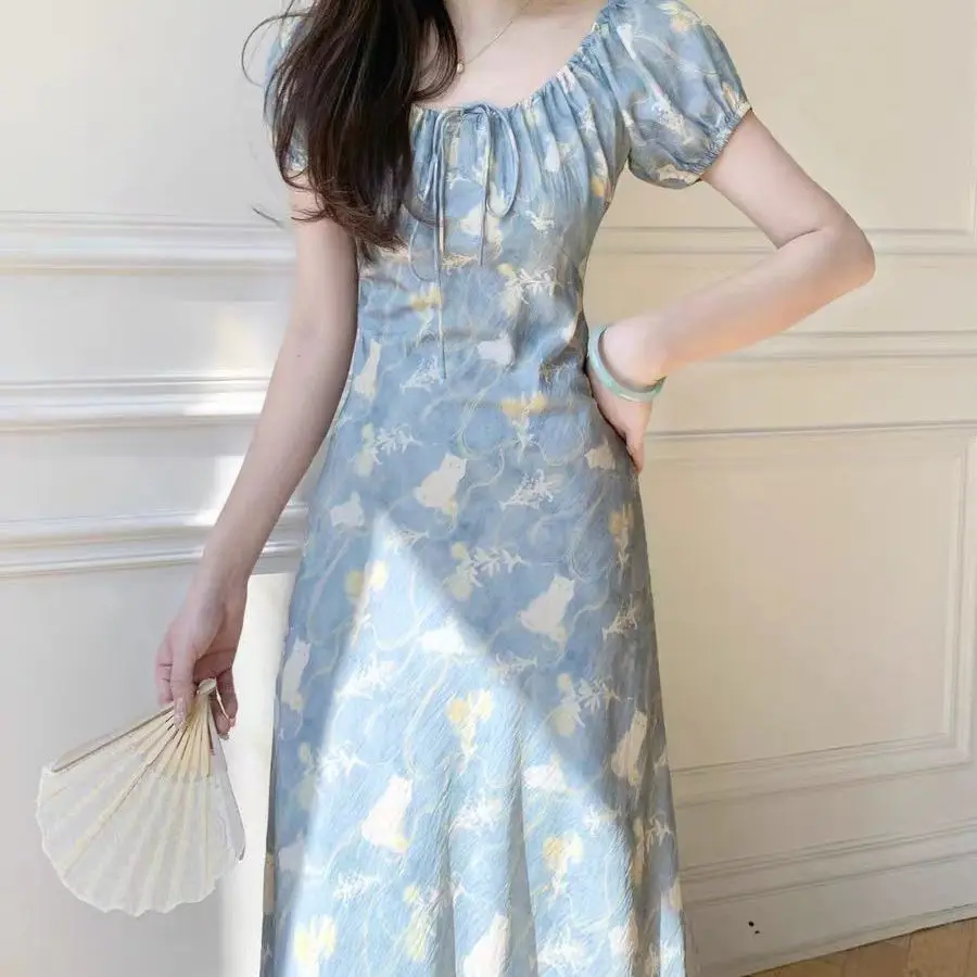 2026 Summer New Women's Dress Round Neck Printed High Waist Casual A-line Skirt
2026 Summer New Women's Dress Round Neck Printed High Waist Casual A-line Skirt