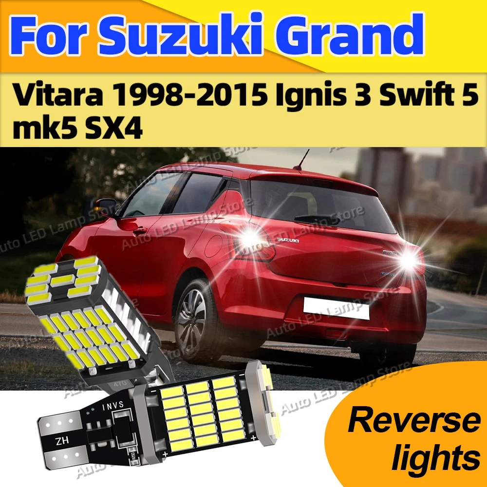 For Suzuki Grand Vitara 1998-2015 Ignis 3 Swift 5 mk5 SX4 LED Canbus Bulbs T15 W16W Reverse Lights 6000K 12V Plug and Play
For Suzuki Grand Vitara 1998-2015 Ignis 3 Swift 5 mk5 SX4 LED Canbus Bulbs T15 W16W Reverse Lights 6000K 12V Plug and Play