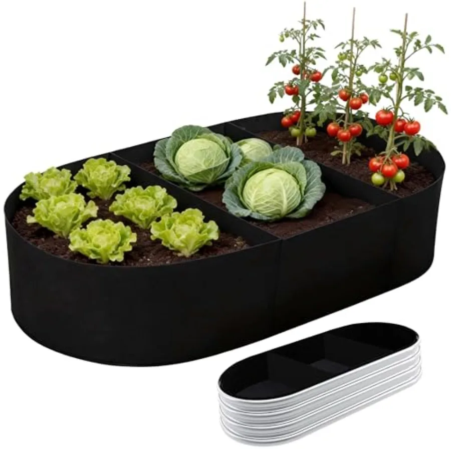 Heavy-Duty 47x24x12 Inch Oval Fabric Raised Garden Bed Liner, Extra Strong Planter Liner for Wooden Metal Frames, Heavy Duty Ae
Heavy-Duty 47x24x12 Inch Oval Fabric Raised Garden Bed Liner, Extra Strong Planter Liner for Wooden Metal Frames, Heavy Duty Ae
