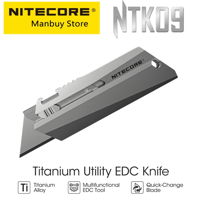 2025 Nitecore NTK09 Titanium Utility EDC Knife Mini Keychain Knife 24g Portable Folding Knife for Backpack Pendant Bottle Opener
2025 Nitecore NTK09 Titanium Utility EDC Knife Mini Keychain Knife 24g Portable Folding Knife for Backpack Pendant Bottle Opener