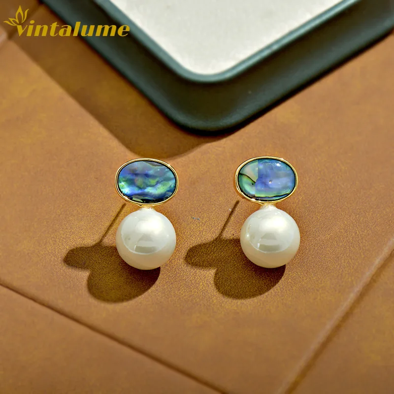 Серьги-подвески Vintalume из ракушек абалона и искусственного жемчуга для женщин, позолоченные, двухслойные, роскошные, эффектные украшения
Серьги-подвески Vintalume из ракушек абалона и искусственного жемчуга для женщин, позолоченные, двухслойные, роскошные, эффектные украшения