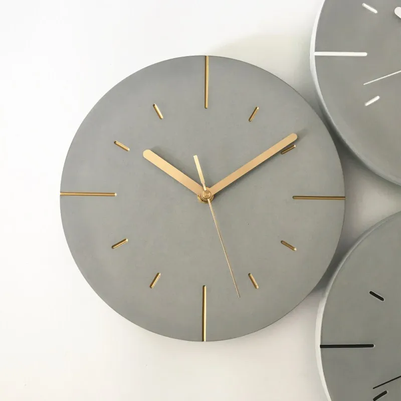 Simple cement wall clock industrial wind clock creative living room bedroom concrete wall clock decoration
Simple cement wall clock industrial wind clock creative living room bedroom concrete wall clock decoration