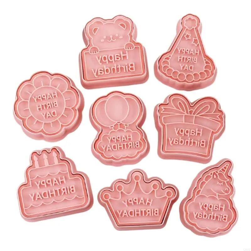 G6KF 8pcs Delicate Fondant Cookie Cutters Fondant Cookie Molds Perfect For Home Bakers And Professional Pastry Cooks
G6KF 8pcs Delicate Fondant Cookie Cutters Fondant Cookie Molds Perfect For Home Bakers And Professional Pastry Cooks