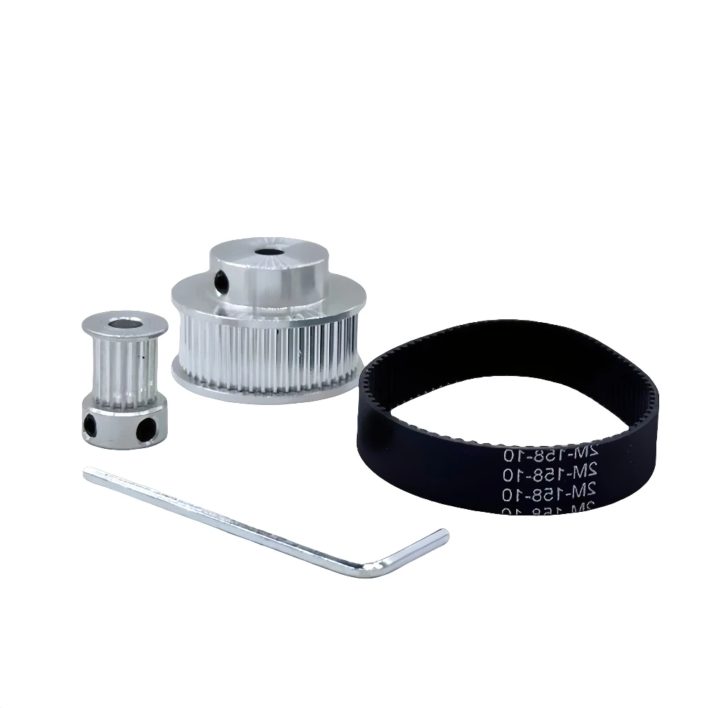 2GT 12T&48T Aluminum 3D PrinterTiming Pulley Bore 3/3.17/4/5/6mm Belt Width 6mm / 10mm Synchronous Gear Wheel for CNC Machinery
2GT 12T&48T Aluminum 3D PrinterTiming Pulley Bore 3/3.17/4/5/6mm Belt Width 6mm / 10mm Synchronous Gear Wheel for CNC Machinery