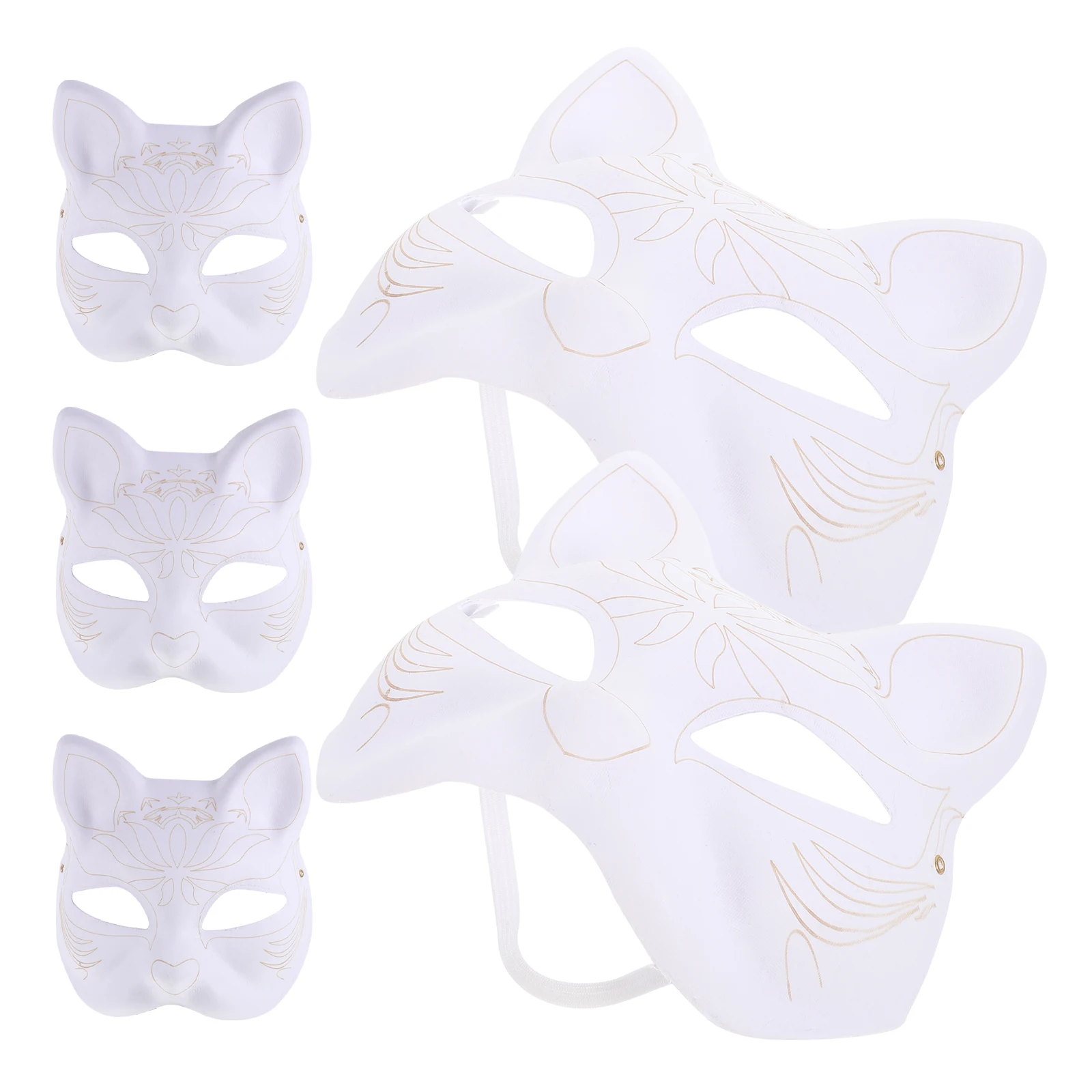 5 Pcs Blank Masks White Paper DIY H Painted Half Face Masks for Child Halloween Accessories Masquerade Costumes Prom
5 Pcs Blank Masks White Paper DIY H Painted Half Face Masks for Child Halloween Accessories Masquerade Costumes Prom