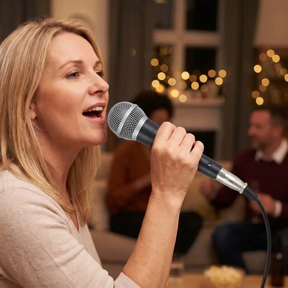 Professional Wired Microphone Karaoke Microphone High-end Dynamic Microphone Noise Suppression Karaoke Microphone
Professional Wired Microphone Karaoke Microphone High-end Dynamic Microphone Noise Suppression Karaoke Microphone