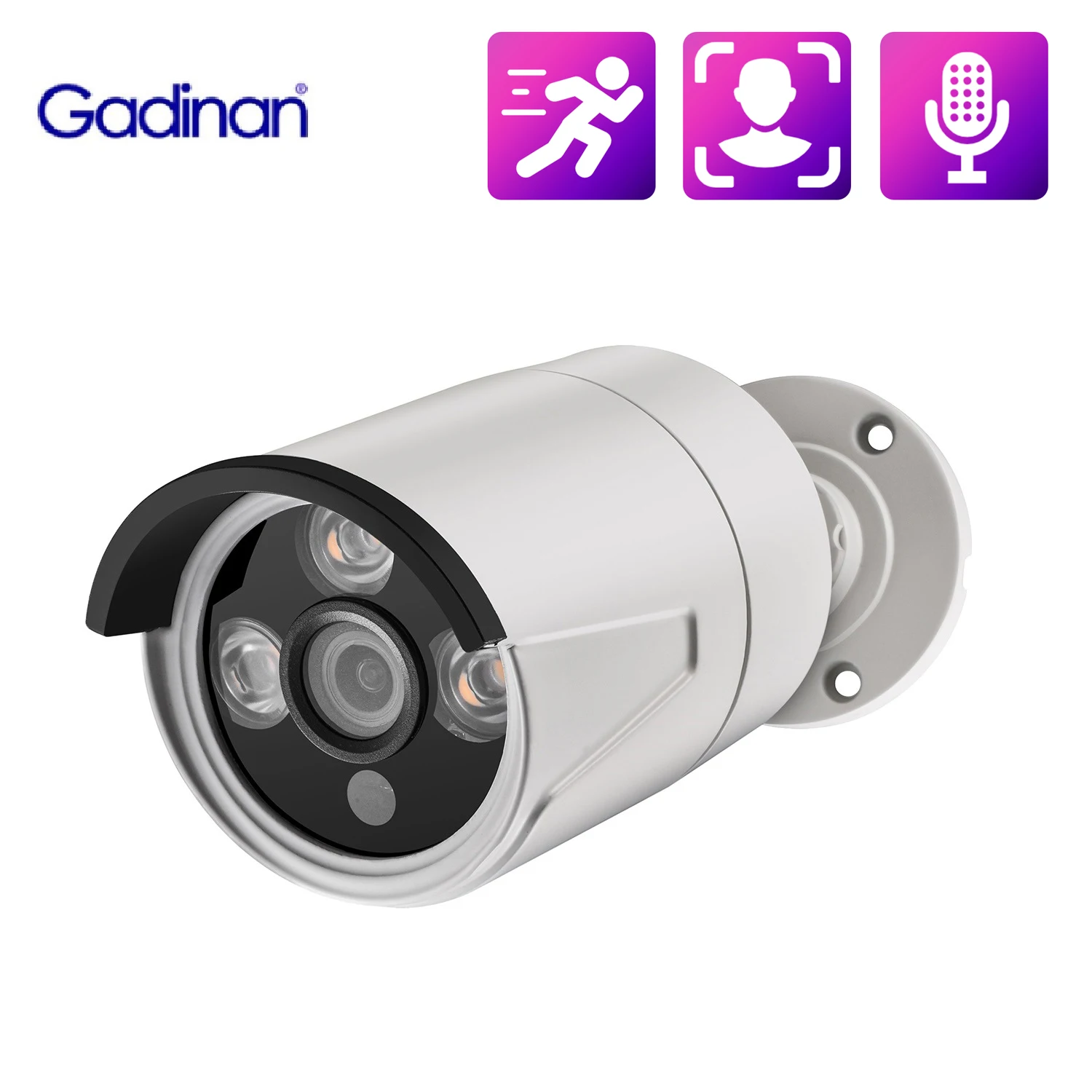 Gadinan IP Face Detection Video Surveillance 5MP IP66 Waterproof Outdoor Video POE 48V Waterproof Surveillance Camera CCTV Camer
Gadinan IP Face Detection Video Surveillance 5MP IP66 Waterproof Outdoor Video POE 48V Waterproof Surveillance Camera CCTV Camer