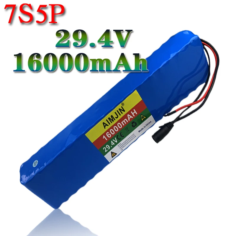 7S5P 29.4V 16000mAh 18650 Battery Lithium Ion Battery For transportation equipment Outdoor Power Supplies etc
7S5P 29.4V 16000mAh 18650 Battery Lithium Ion Battery For transportation equipment Outdoor Power Supplies etc