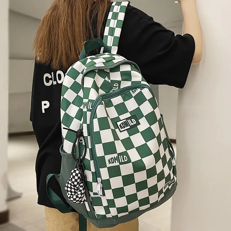 Male Women Plaid Backpack Fashion Lady Laptop School Bag New Girl Boy Backpack Trendy Female Men Travel Book Lattice Student Bag
Male Women Plaid Backpack Fashion Lady Laptop School Bag New Girl Boy Backpack Trendy Female Men Travel Book Lattice Student Bag