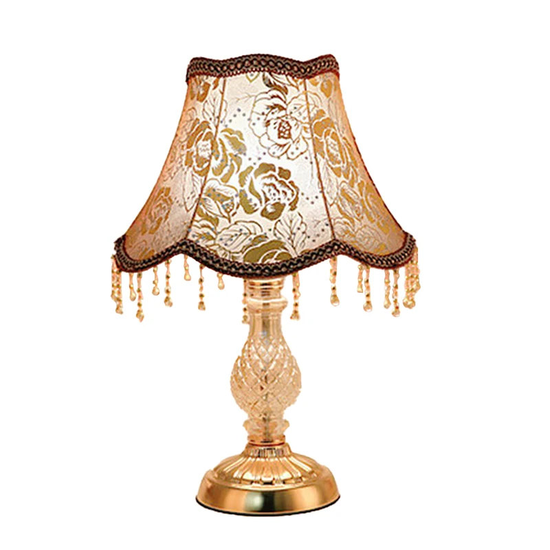 european style home decorative energy saving fabric shape glass body luxury led table lamp
european style home decorative energy saving fabric shape glass body luxury led table lamp