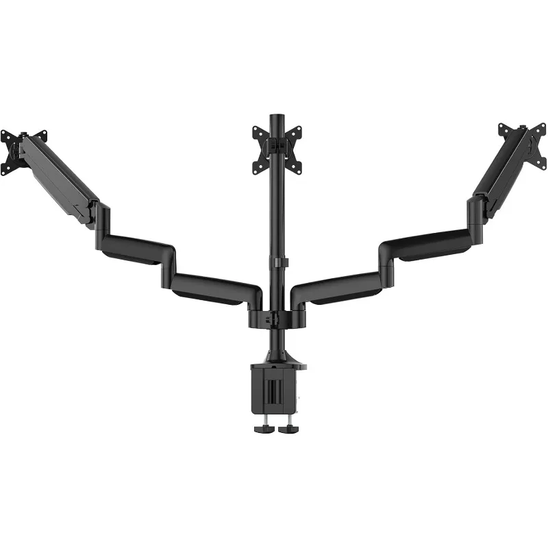 Triple Monitor Stand for Three Computer Screens up to 32”, Heavy Duty C-Clamp Base
Triple Monitor Stand for Three Computer Screens up to 32”, Heavy Duty C-Clamp Base